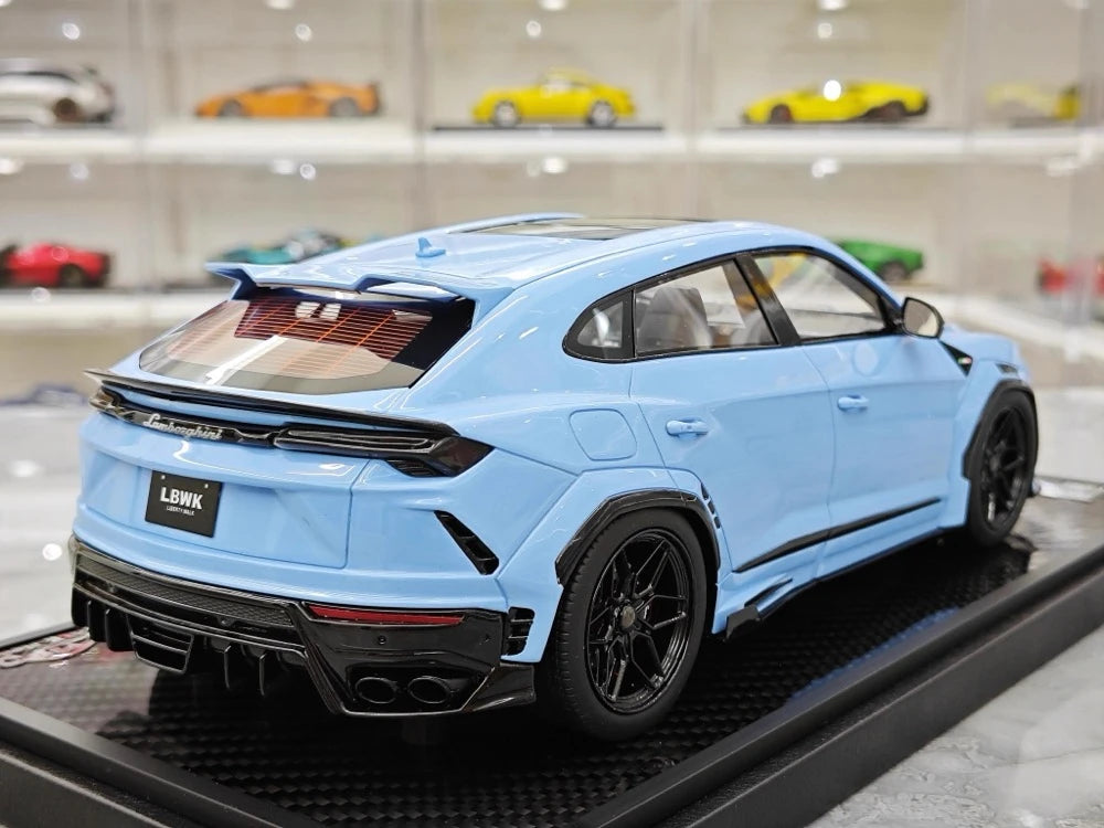 [VIP] 1:18 Lamborghini 2018 Urus LBWK Widebody Blue Model Car Resin