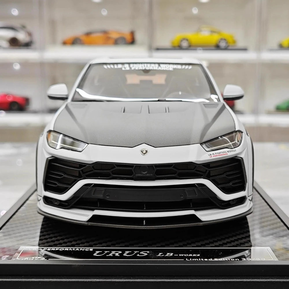[VIP] 1:18 Lamborghini 2018 Urus LBWK Widebody grijs modelauto Hars