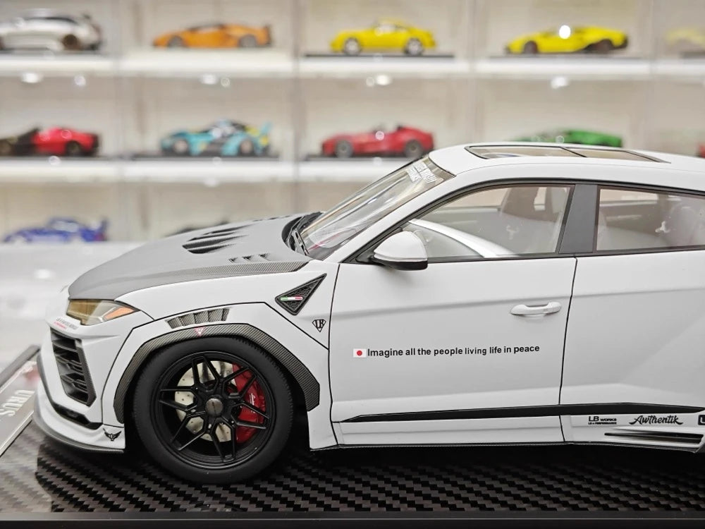 [VIP] 1:18 Lamborghini 2018 Urus LBWK Widebody grigio modellino di auto resina