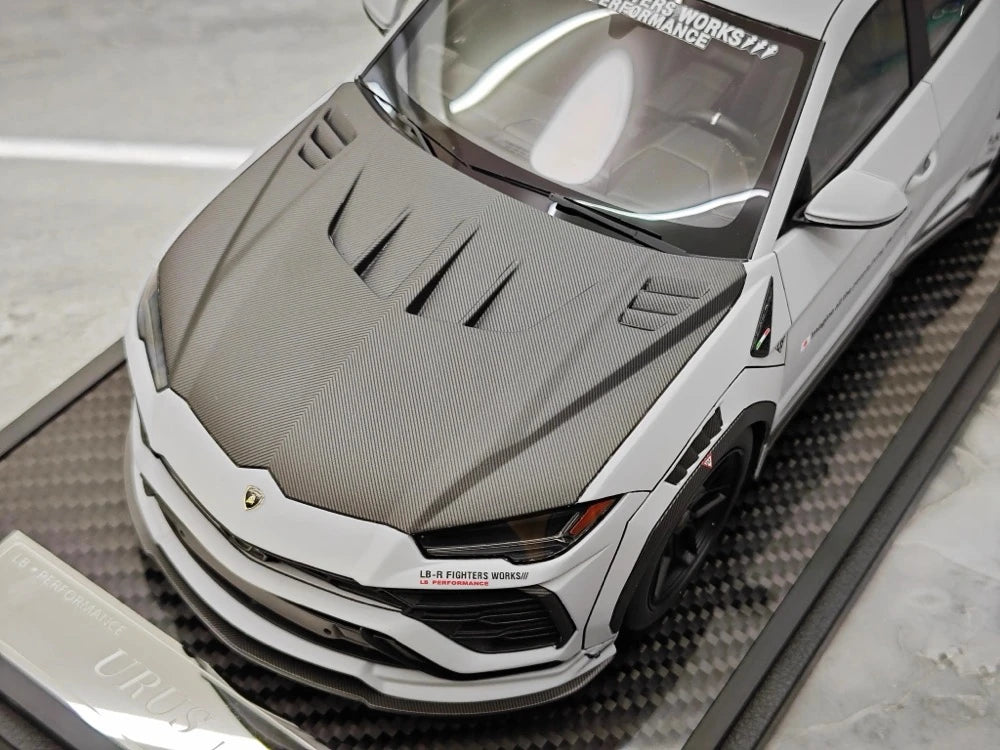 [VIP] 1:18 Lamborghini 2018 Urus LBWK Widebody grijs modelauto Hars