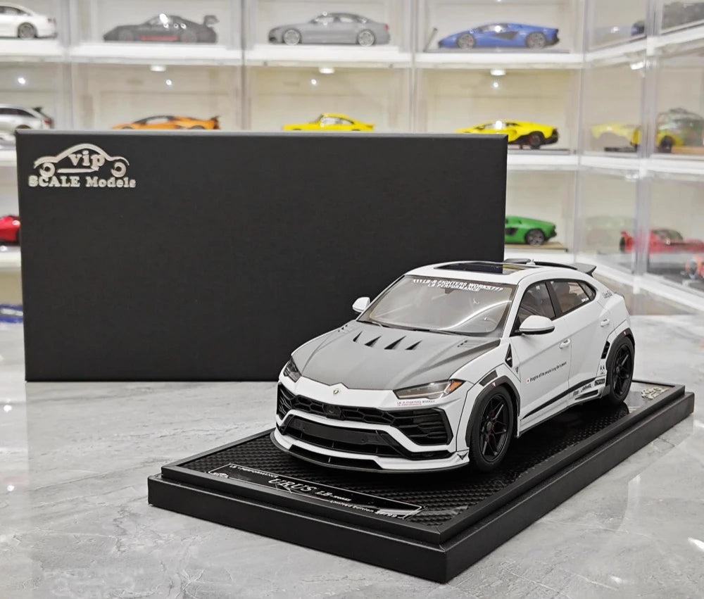 [VIP] 1:18 Lamborghini 2018 Urus LBWK Widebody grigio modellino di auto resina