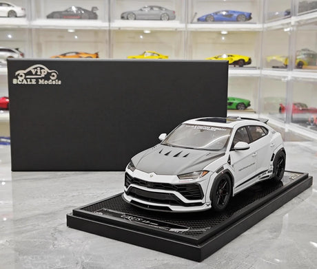 [VIP] 1:18 Lamborghini 2018 Urus LBWK Widebody Gray Model Car Resin