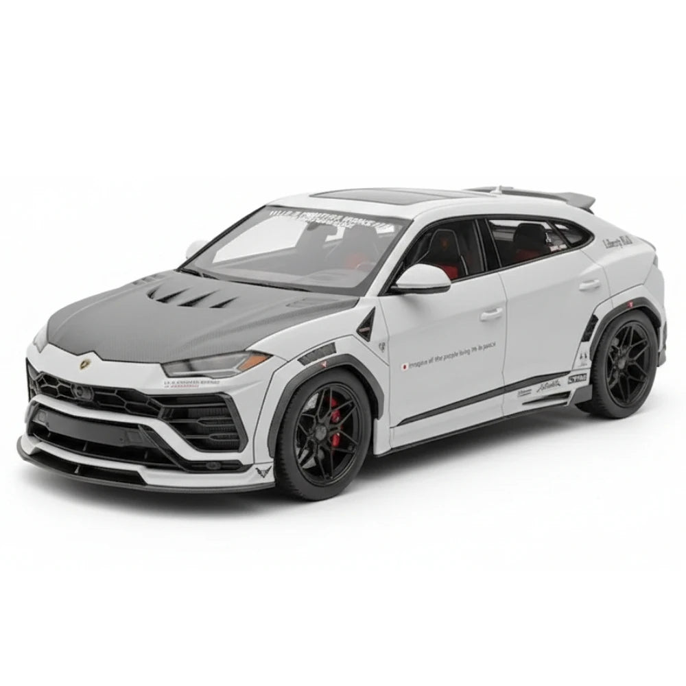 [VIP] 1:18 Lamborghini 2018 Urus LBWK Widebody grigio modellino di auto resina