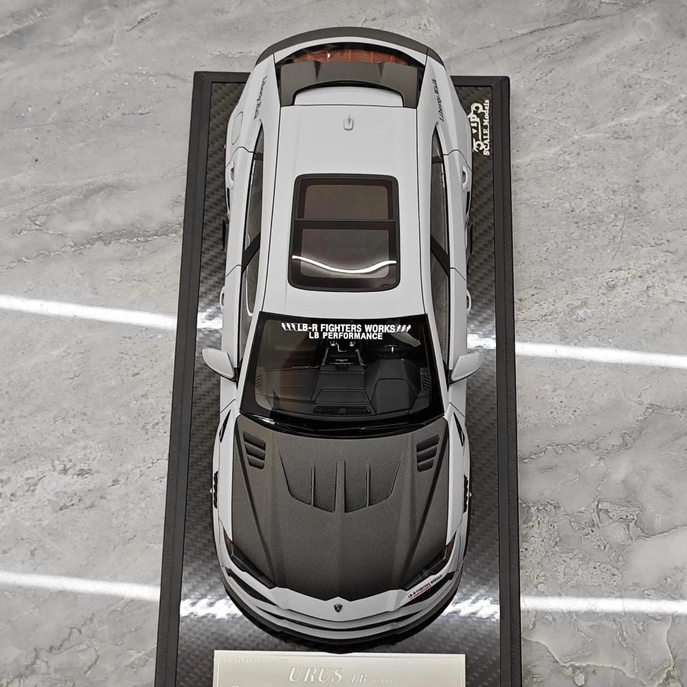 [VIP] 1:18 Lamborghini 2018 Urus LBWK Widebody grijs modelauto Hars