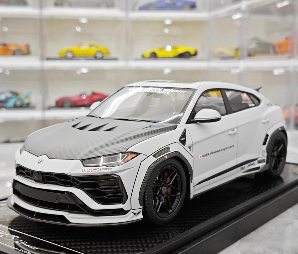 [VIP] 1:18 Lamborghini 2018 Urus LBWK Widebody grijs modelauto Hars