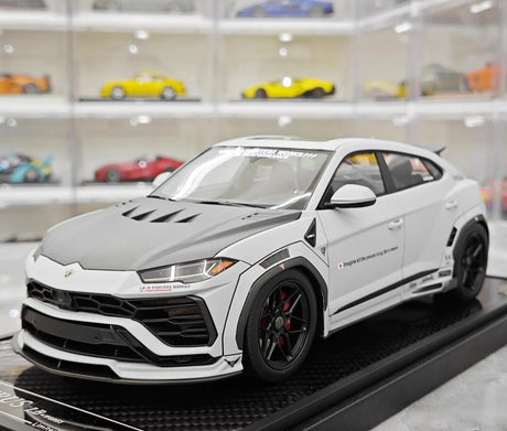 [VIP] 1:18 Lamborghini 2018 Urus LBWK Widebody Gray Model Car Resin