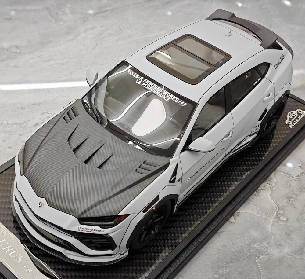 [VIP] 1:18 Lamborghini 2018 Urus LBWK Widebody grigio modellino di auto resina