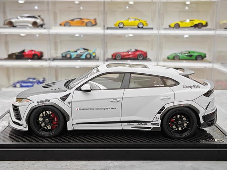 [VIP] 1:18 Lamborghini 2018 Urus LBWK Widebody Gray Model Car Resin