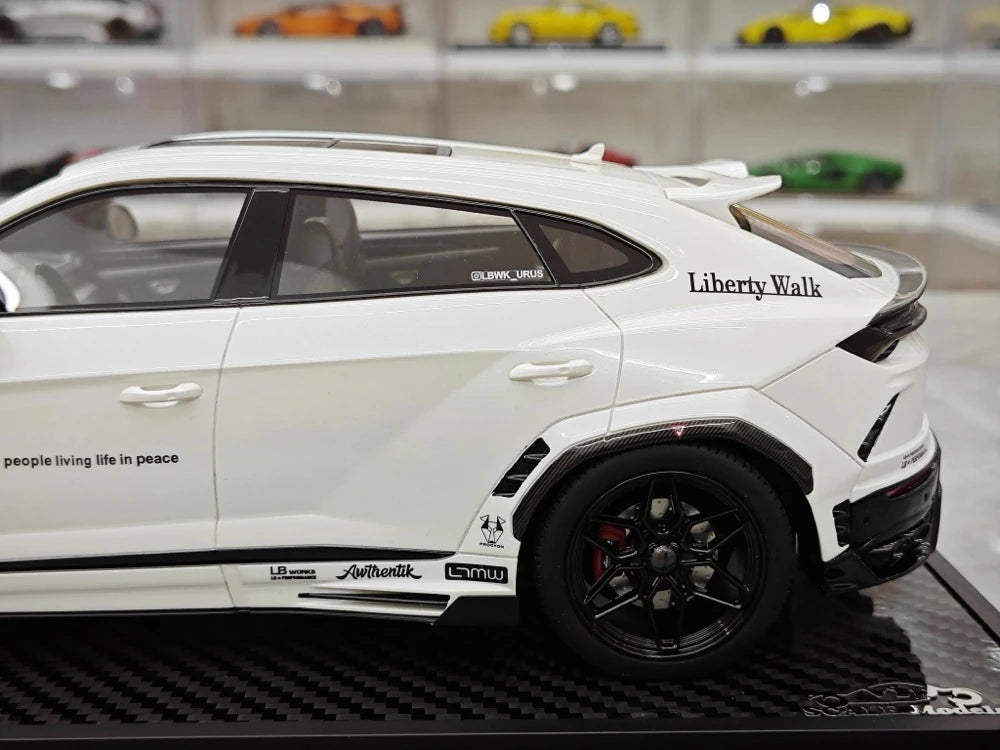 [VIP] 1:18 Lamborghini 2018 Urus LBWK Widebody White Model Car Resin