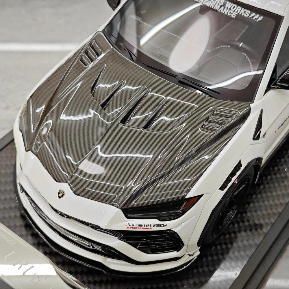 [VIP] 1:18 Lamborghini 2018 Urus LBWK Widebody White Model Car Resin