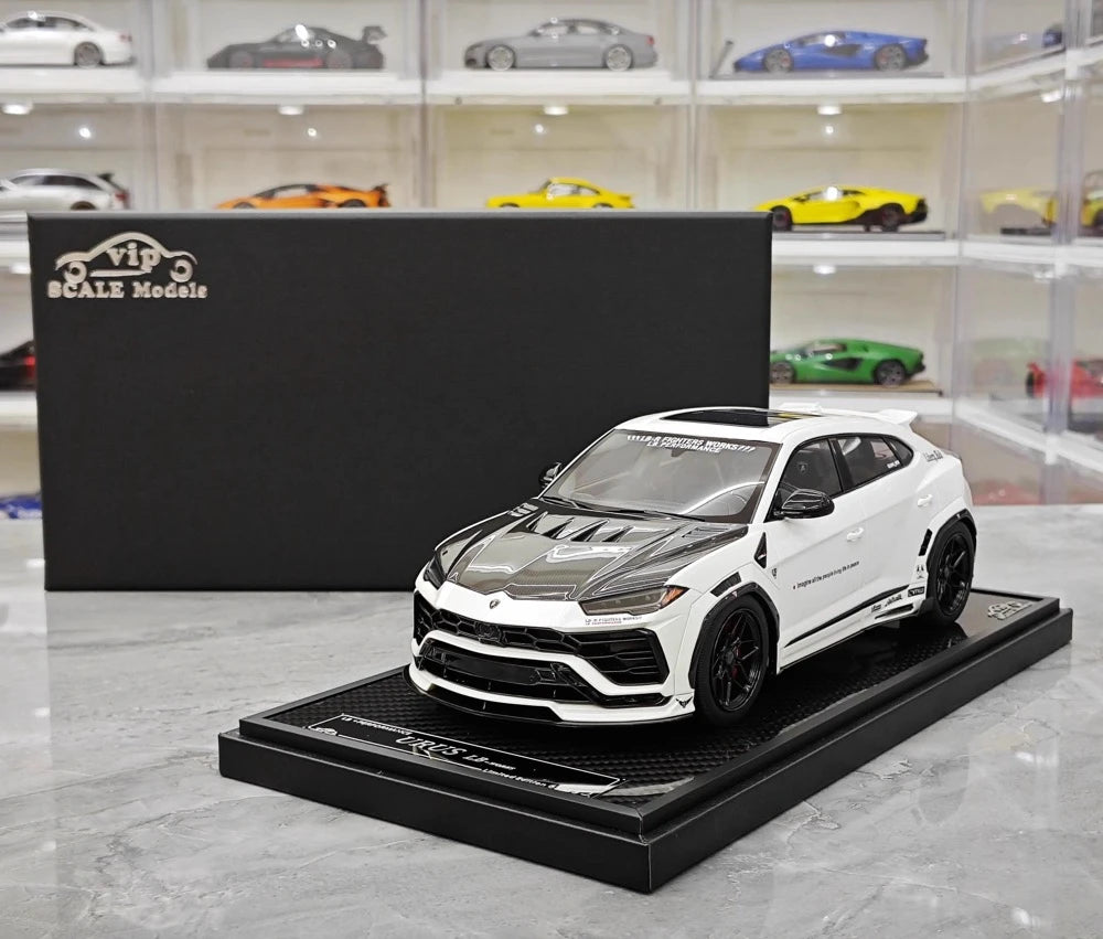 [VIP] 1:18 Lamborghini 2018 Urus LBWK Widebody White Model Car Resin