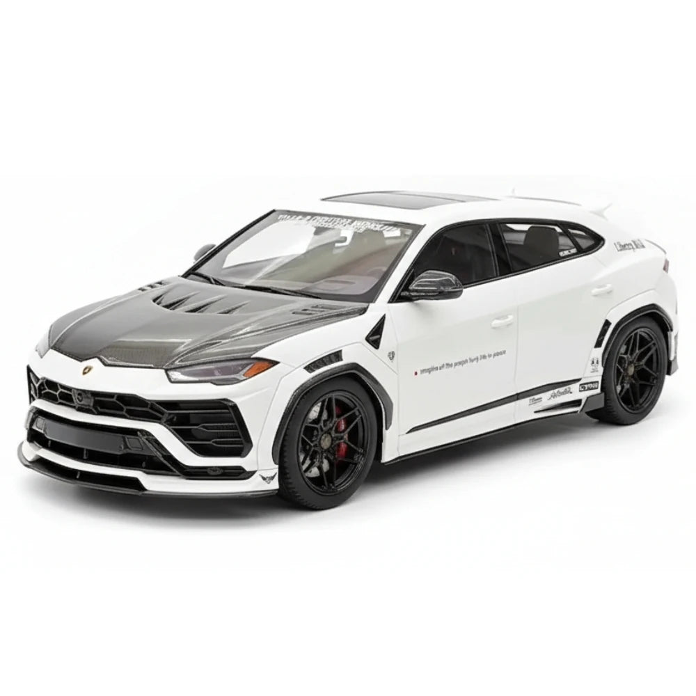 [VIP] 1:18 Lamborghini 2018 Urus LBWK Widebody White Model Car Resin