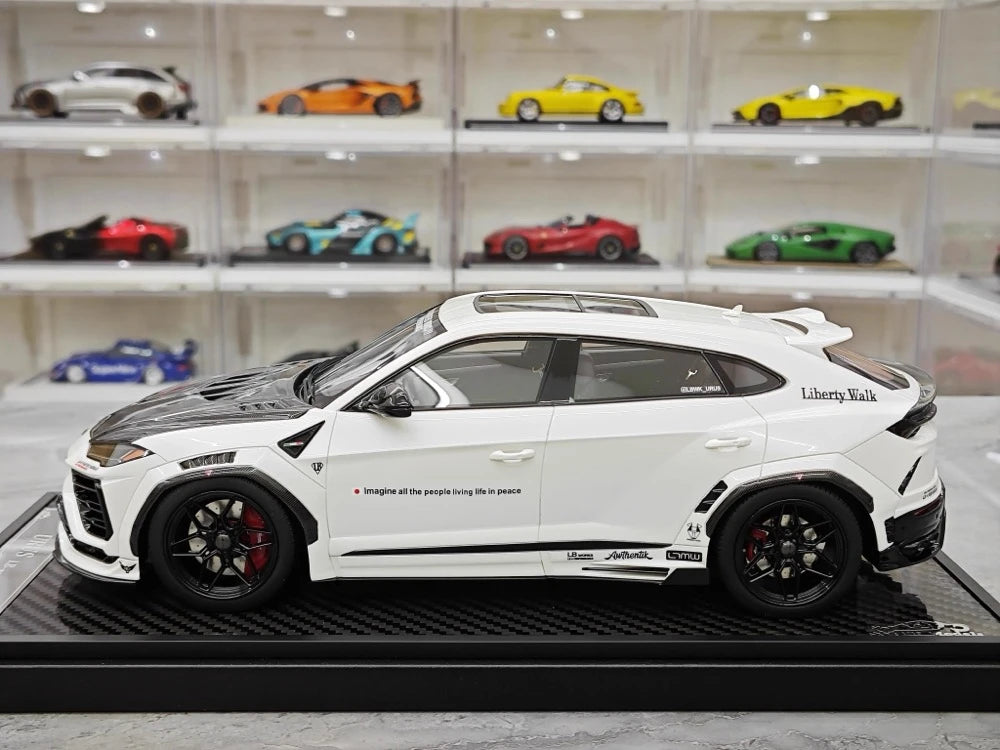 [VIP] 1:18 Lamborghini 2018 Urus LBWK Widebody White Model Car Resin