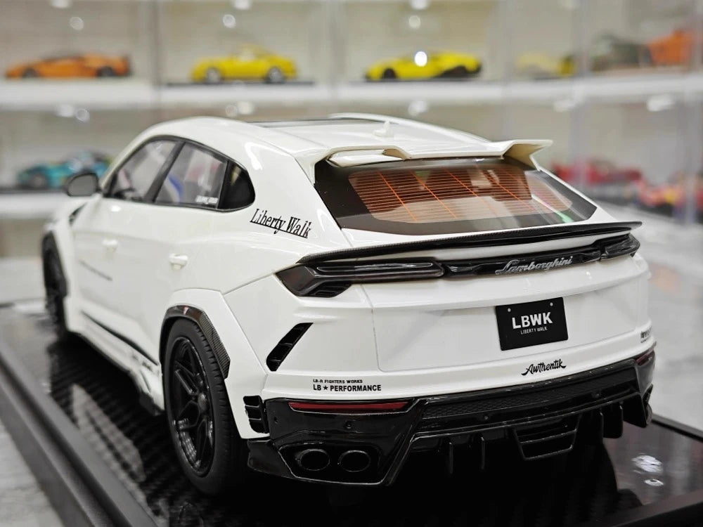 [VIP] 1:18 Lamborghini 2018 Urus LBWK Widebody White Model Car Resin