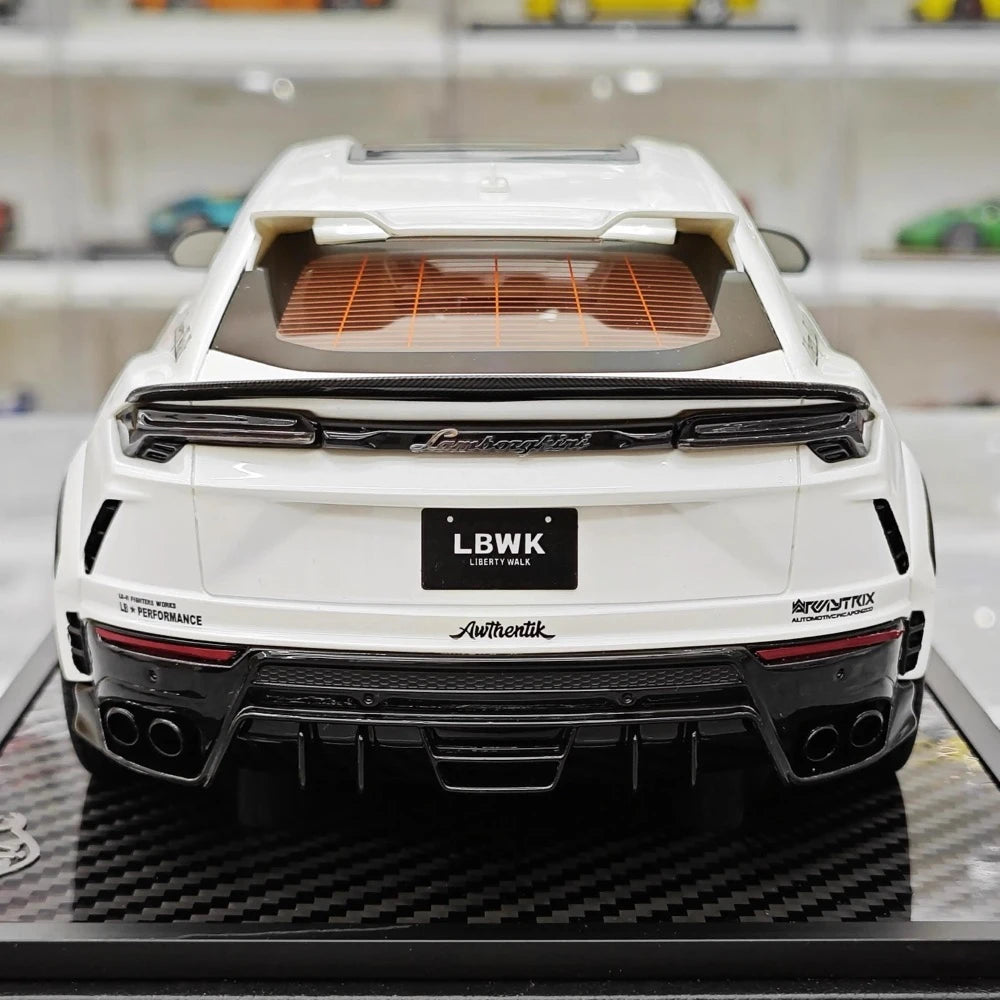 [VIP] 1:18 Lamborghini 2018 Urus LBWK Widebody White Model Car Resin