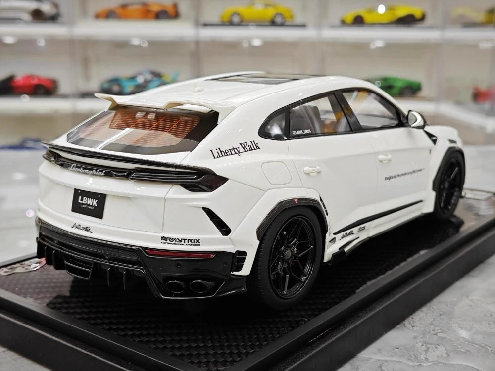 [VIP] 1:18 Lamborghini 2018 Urus LBWK Widebody White Model Car Resin