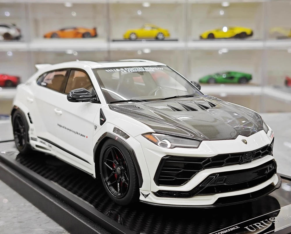 [VIP] 1:18 Lamborghini 2018 Urus LBWK Widebody White Model Car Resin
