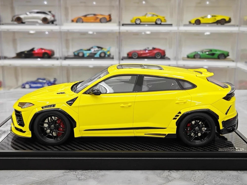 [VIP] 1:18 Lamborghini 2018 Urus LBWK Widebody jaune voiture miniature Resin