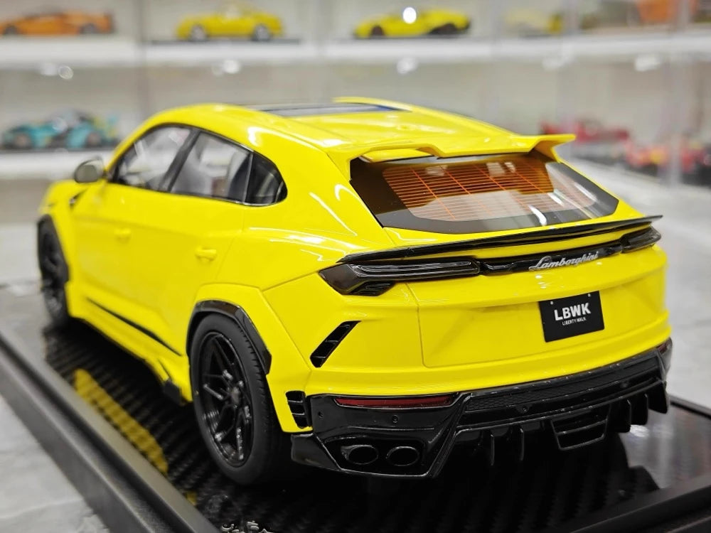 [VIP] 1:18 Lamborghini 2018 Urus LBWK Widebody jaune voiture miniature Resin