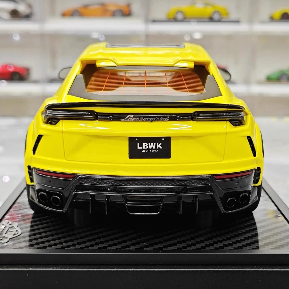 [VIP] 1:18 Lamborghini 2018 Urus LBWK Widebody イエロー モデルカー レジン