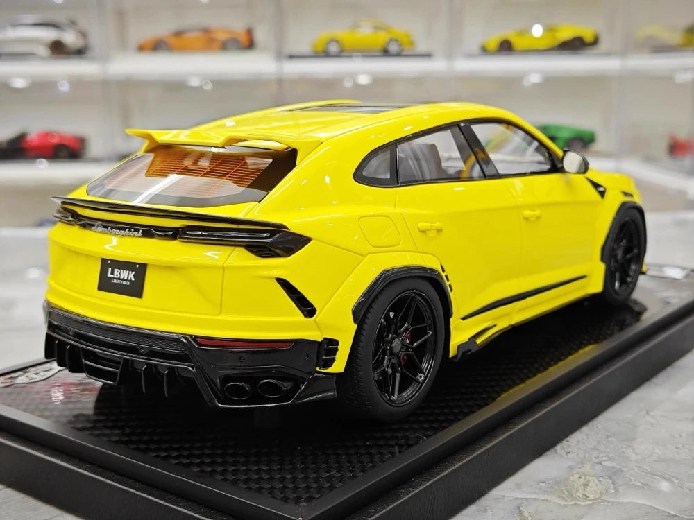 [VIP] 1:18 Lamborghini 2018 Urus LBWK Widebody イエロー モデルカー レジン