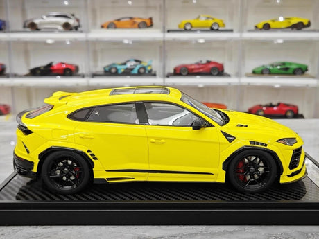 [VIP] 1:18 Lamborghini 2018 Urus LBWK Widebody Yellow Model Car Resin