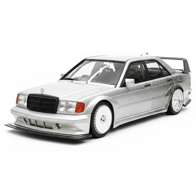 [VIP] 1:18 Mercedes-Benz 1990 W201 190E 2.5-16 Evo 2 A$AP Rocky シルバー Star モデルカー レジン
