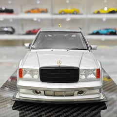 [VIP] 1:18 Mercedes-Benz 1990 W201 190E 2.5-16 Evo 2 A$AP Rocky Silver Star Model Car Resin