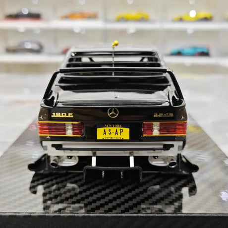 [VIP] 1:18 Mercedes-Benz 1990 W201 190E 2.5-16 Evo 2 A$AP Rocky Silver Star Model Car Resin