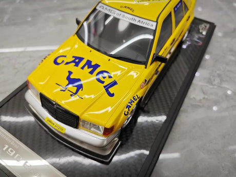 [VIP] 1:18 Mercedes-Benz 1990 W201 190E 2,5-16 Evo 2 A$AP Rocky Camel Trophy Modellauto-Harz