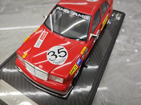 [VIP] 1:18 Mercedes-Benz 1990 W201 190E 2,5-16 Evo 2 A$AP Rocky Red Pig Modellauto-Resin