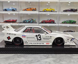 [VIP] 1:18 Nissan 1990 Skyline R32 LB-Works Kaido Racer #13 Model Car Resin / Closed Body