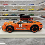 [VIP] 1:18 Porsche 2018 911 992 Carrera Safari Rally Orange Model Car Resin