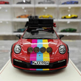 [VIP] 1:18 Porsche 2018 911 992 Carrera Safari Rally rouge voiture miniature Resin