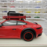 [VIP] 1:18 Porsche 2018 911 992 Carrera Safari Rally rouge voiture miniature Resin