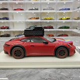 [VIP] 1:18 Porsche 2018 911 992 Carrera Safari Rally Red Dirty Model Car Resin