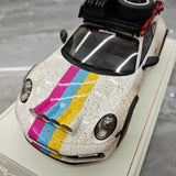 [VIP] 1:18 Porsche 2018 911 992 Carrera Safari Rally ホワイト Dirty モデルカー レジン