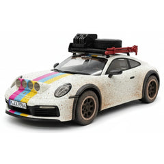 [VIP] 1:18 Porsche 2018 911 992 Carrera Safari Rally White Dirty Model Car Resin