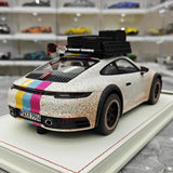[VIP] 1:18 Porsche 2018 911 992 Carrera Safari Rally ホワイト Dirty モデルカー レジン