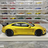[VIP] 1:18 Porsche 2021 Taycan RWB Yellow Model Car Resin