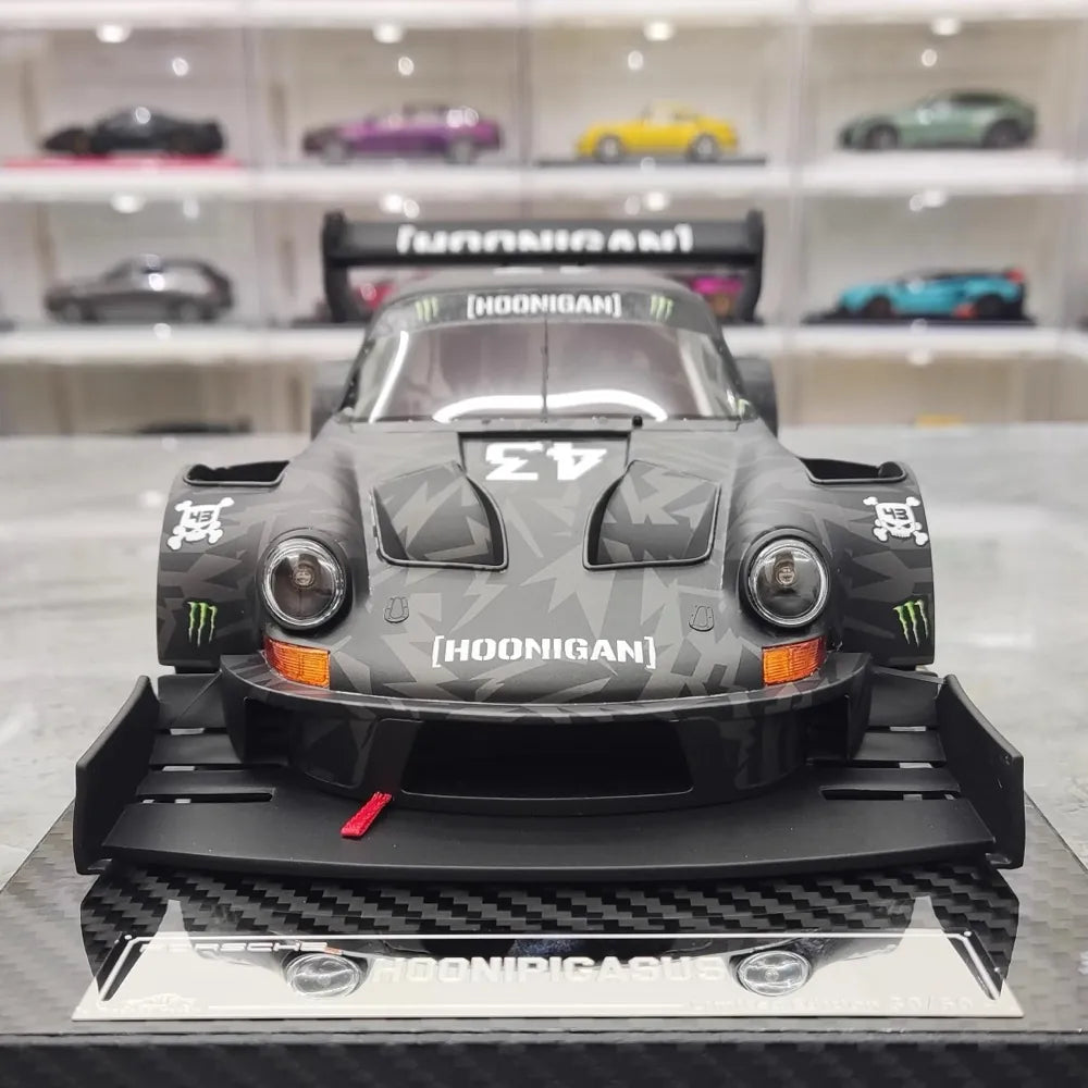 [VIP] 1:18 Porsche 2022 911 RWB SVRSR Hoonipigasus nero modellino di auto resina