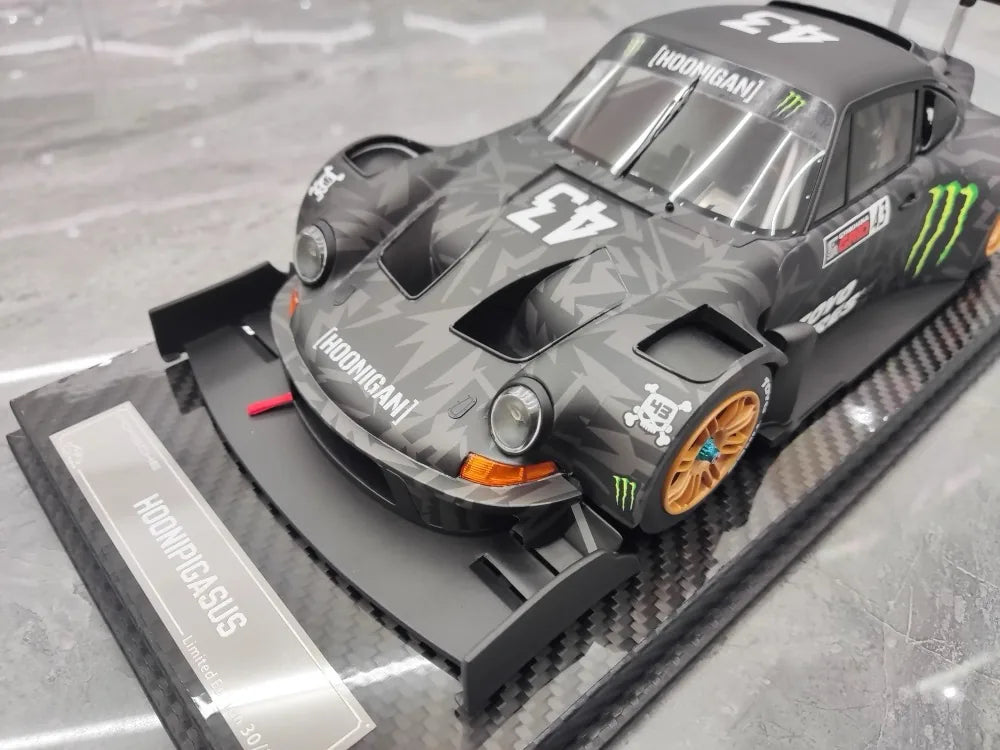 [VIP] 1:18 Porsche 2022 911 RWB SVRSR Hoonipigasus Black Model Car Resin