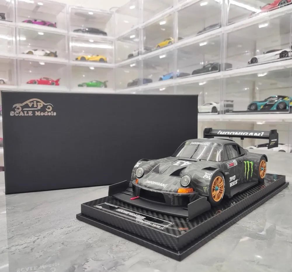 [VIP] 1:18 Porsche 2022 911 RWB SVRSR Hoonipigasus Black Model Car Resin