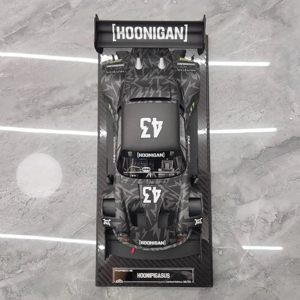 [VIP] 1:18 Porsche 2022 911 RWB SVRSR Hoonipigasus Black Model Car Resin