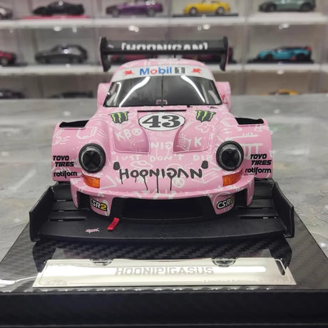 [VIP] 1:18 Porsche 2022 911 RWB SVRSR Hoonipigasus Pink Model Car Resin