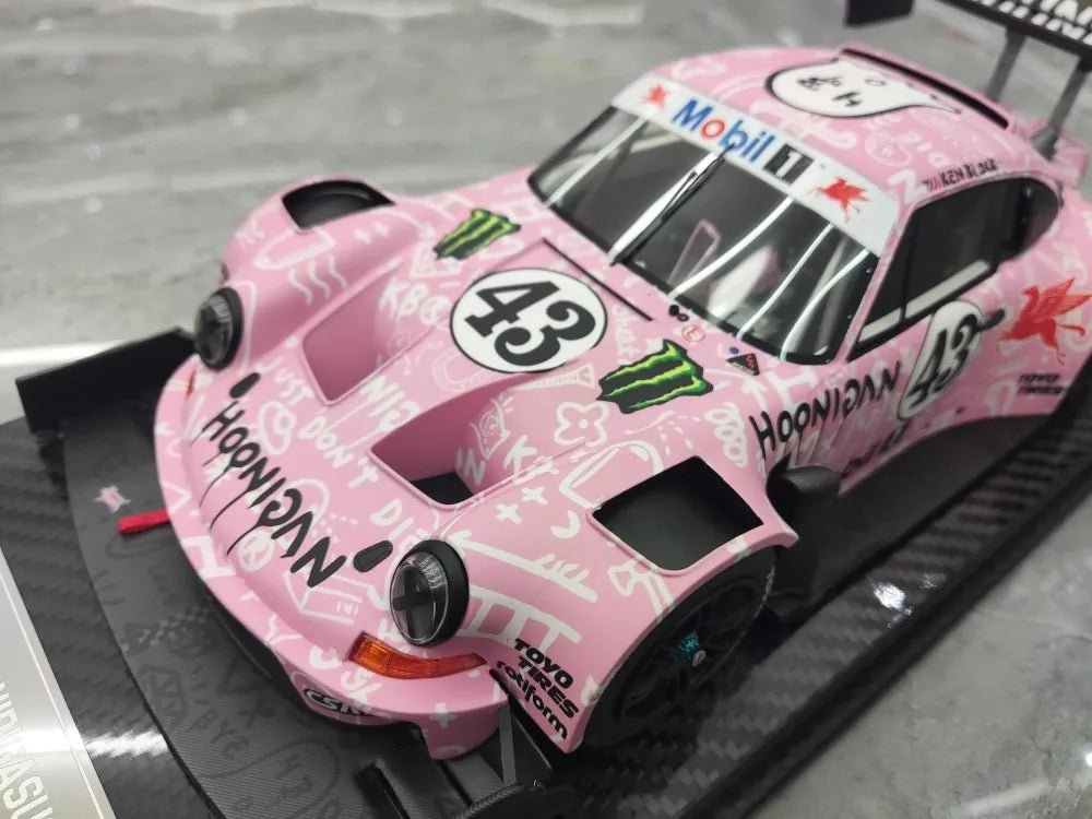 [VIP] 1:18 Porsche 2022 911 RWB SVRSR Hoonipigasus Pink Model Car Resin