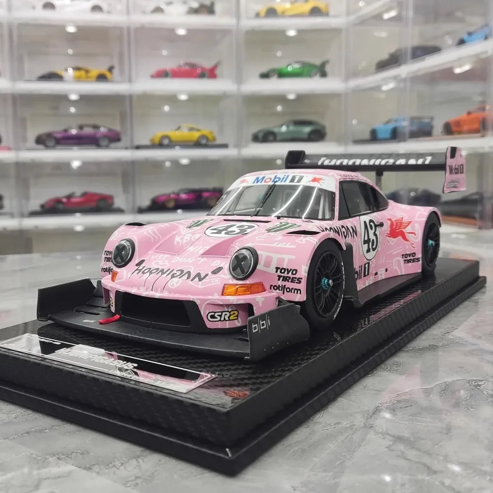 [VIP] 1:18 Porsche 2022 911 RWB SVRSR Hoonipigasus Pink Model Car Resin