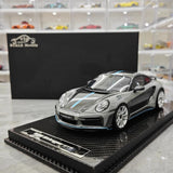[VIP] 1:18 Porsche 2022 992 Stinger GTR gris voiture miniature Resin
