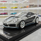 [VIP] 1:18 Porsche 2022 992 Stinger GTR gris voiture miniature Resin