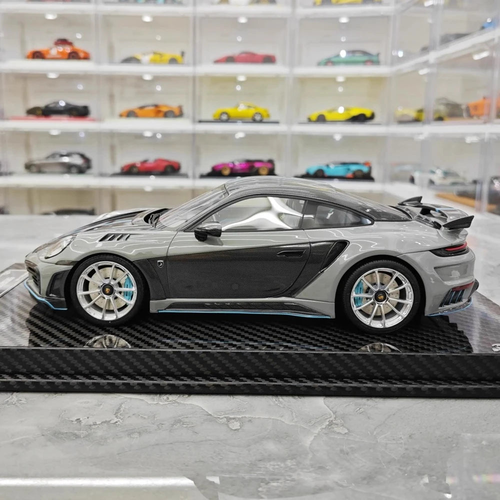 [VIP] 1:18 Porsche 2022 992 Stinger GTR grigio modellino di auto resina